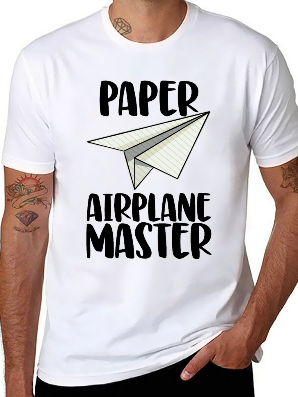 Paper Airplane Master Graphic T-Shirt