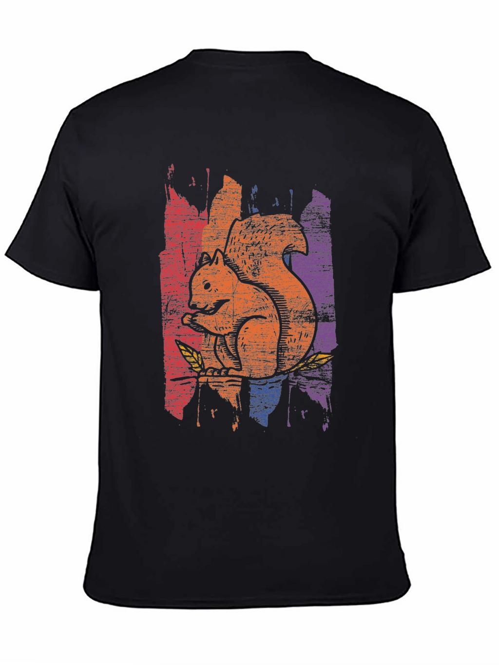 Squirrel Graphic Tee - Distressed Print