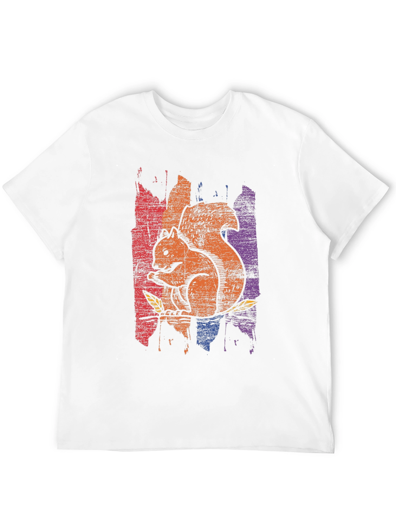 Squirrel Graphic Tee - Distressed Print