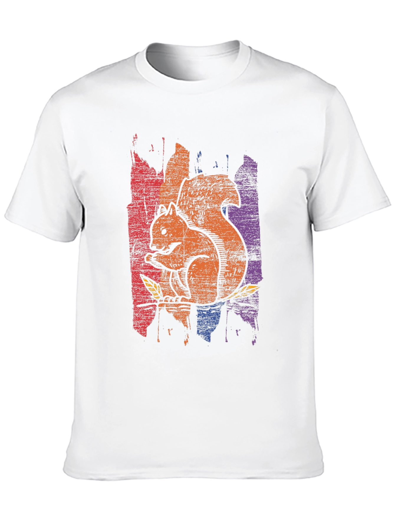 Squirrel Graphic Tee - Distressed Print