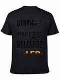 Mens Black Graphic T-Shirt - Strong Independent