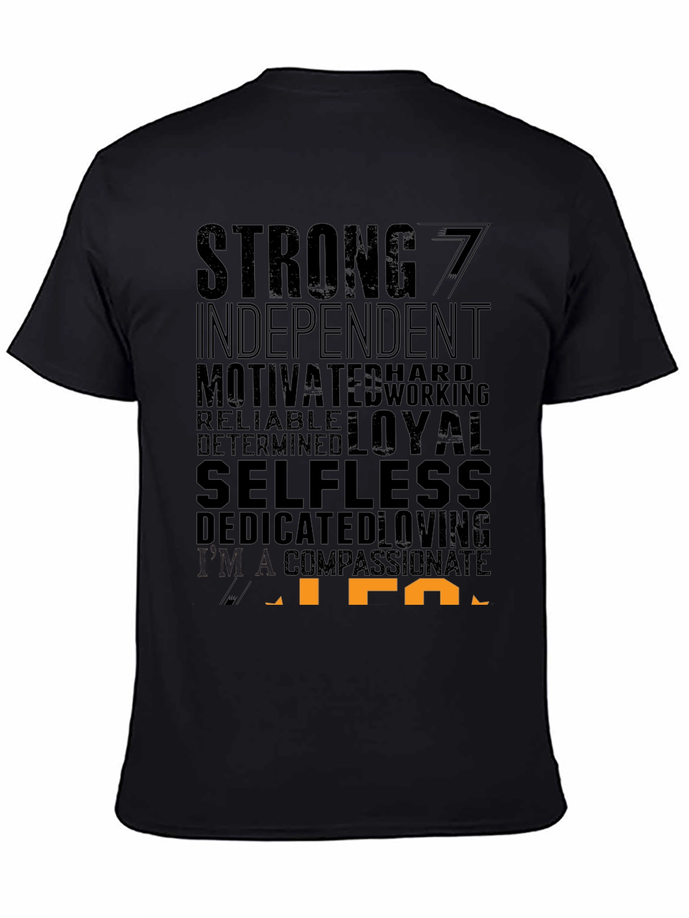Mens Black Graphic T-Shirt - Strong Independent