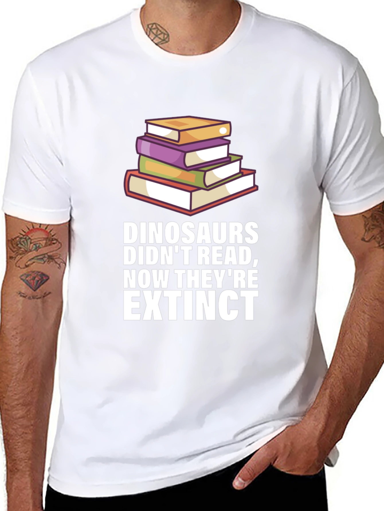 Dinosaurs Didnt Read Extinct T-Shirt