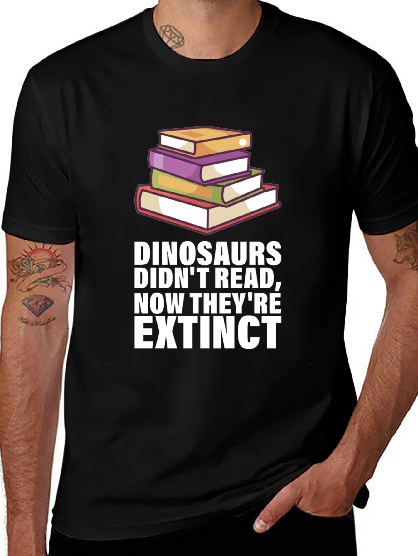 Dinosaurs Didnt Read Extinct T-Shirt