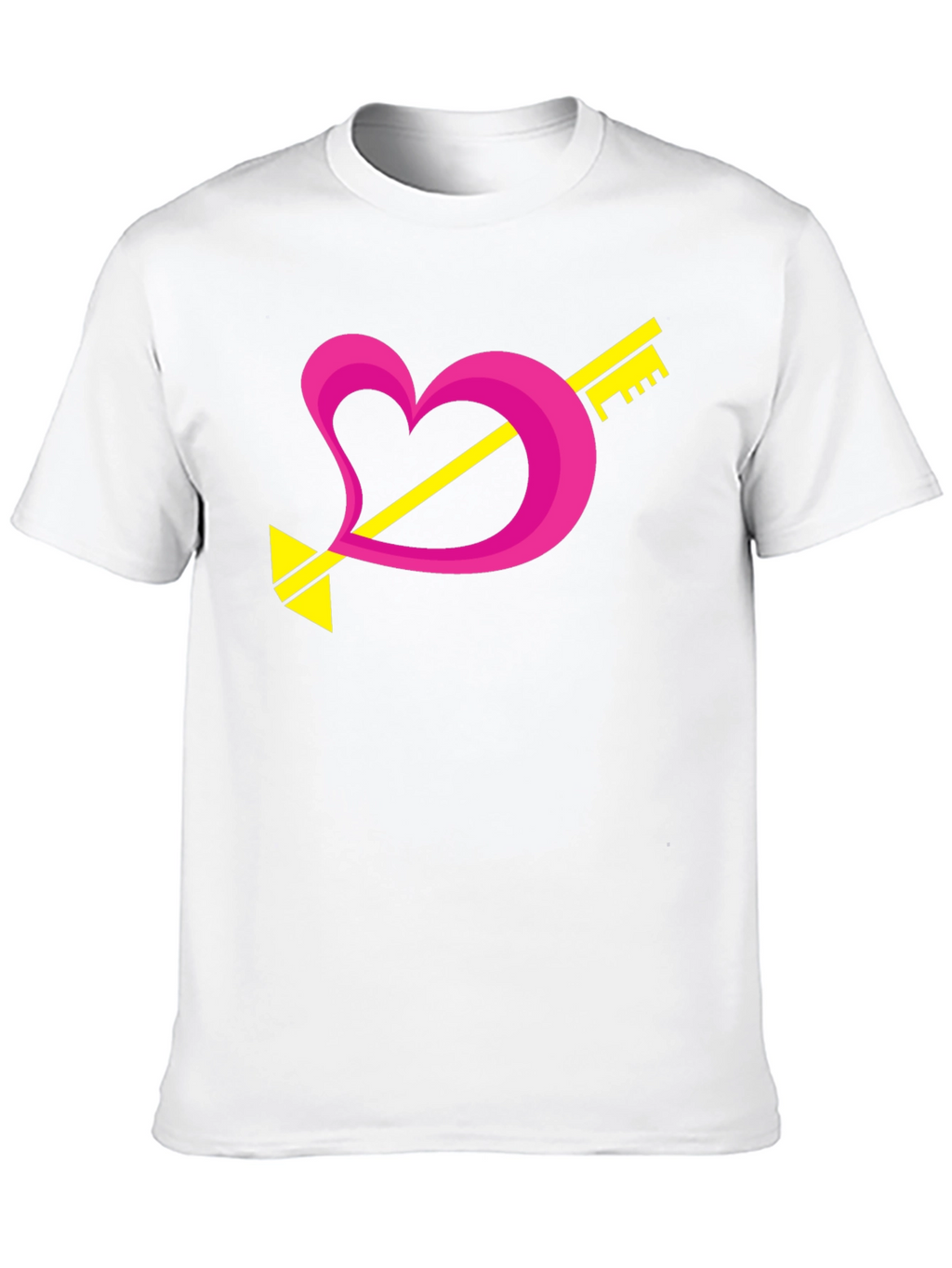 Heart Key Arrow Graphic Tee