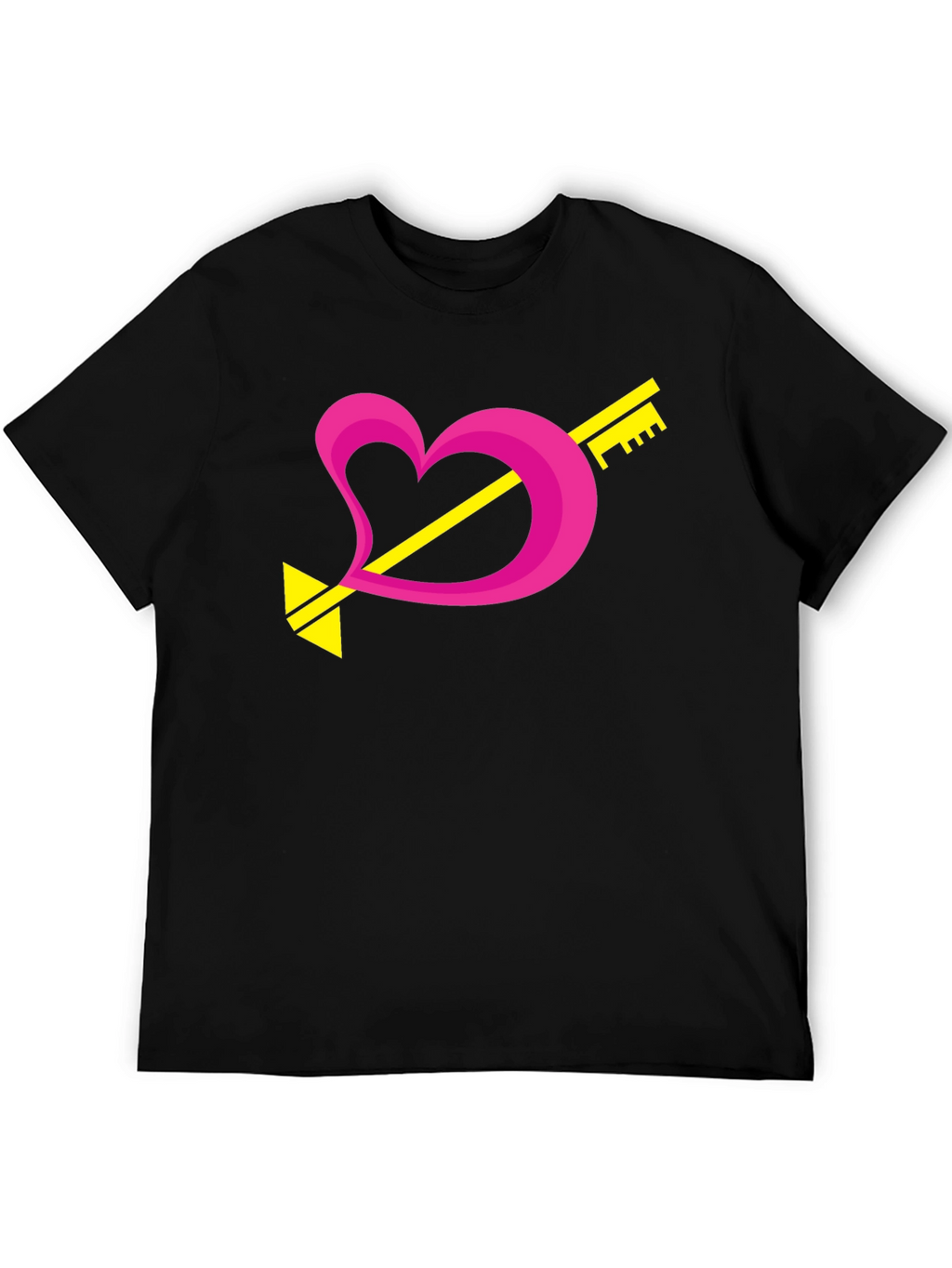 Heart Key Arrow Graphic Tee