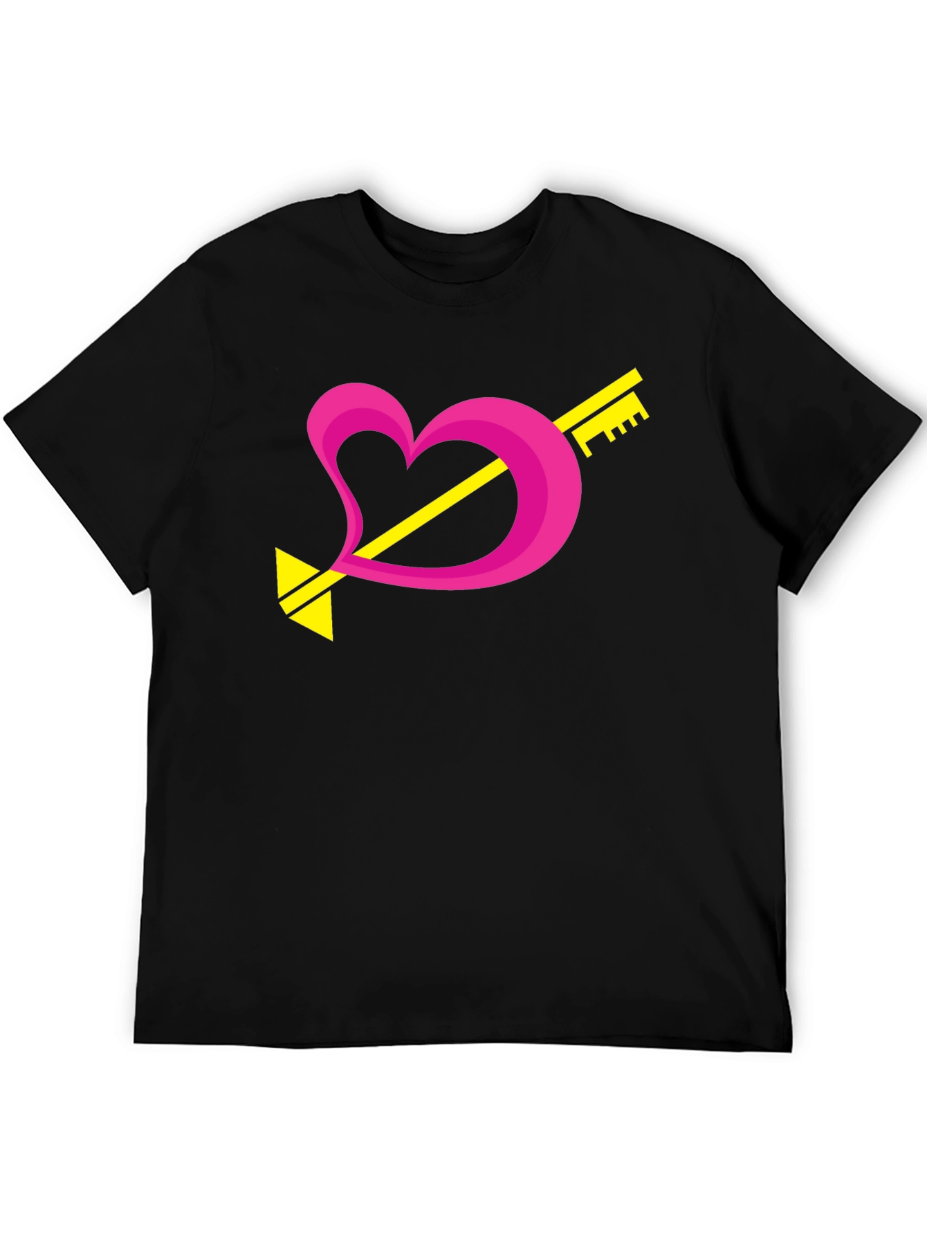 Heart Key Arrow Graphic Tee