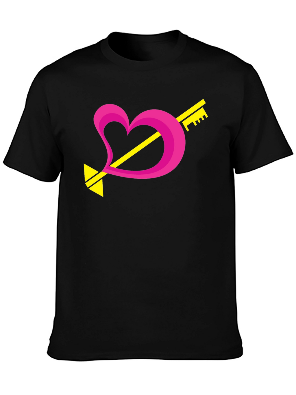 Heart Key Arrow Graphic Tee