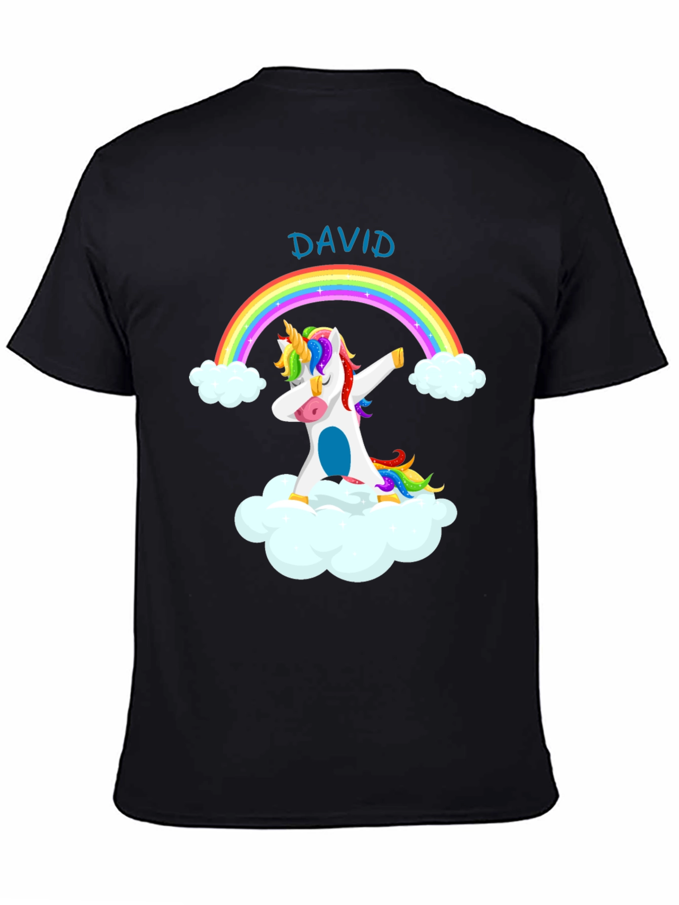 Dabbing Unicorn Rainbow Personalized T-Shirt