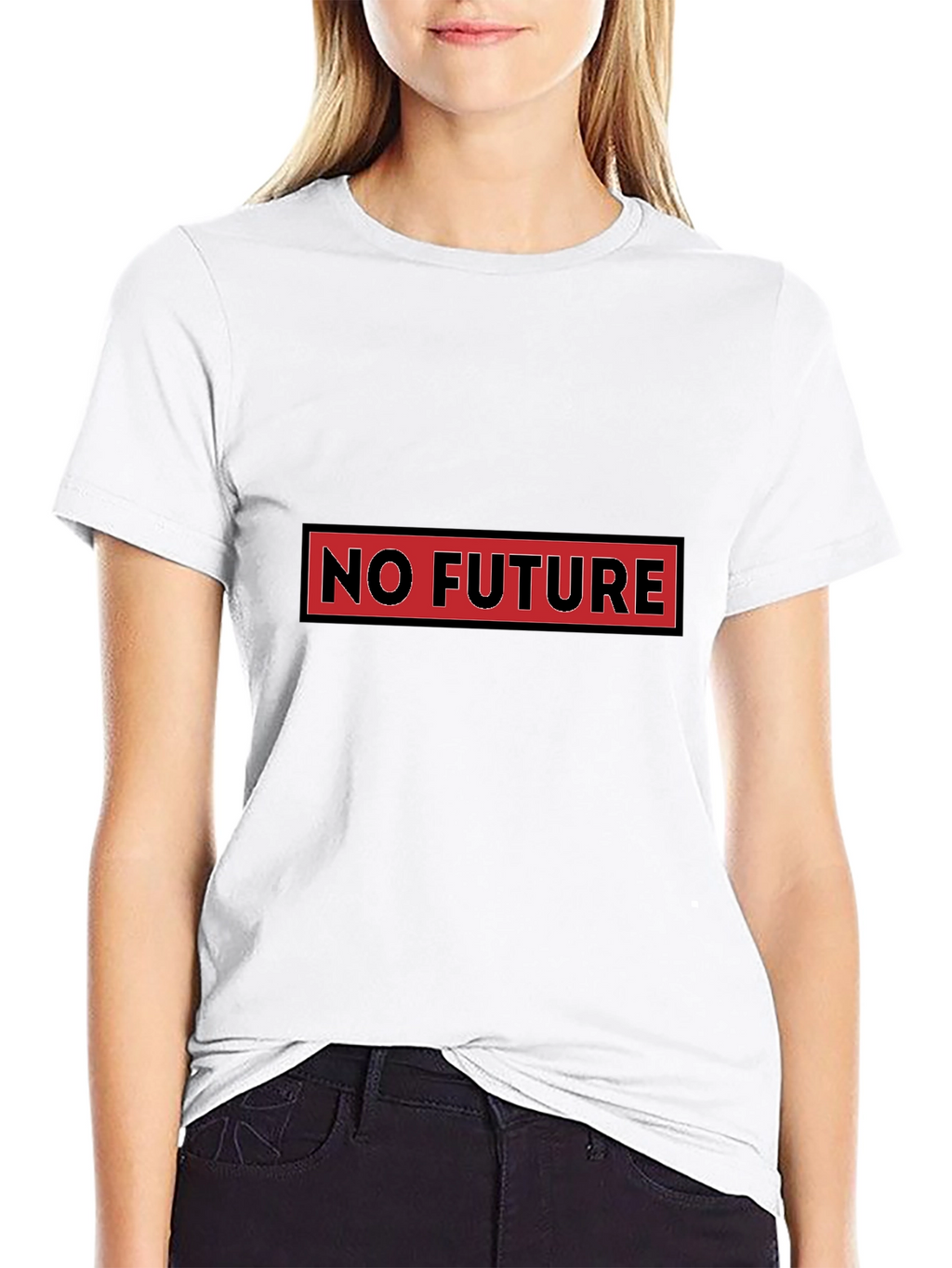 No Future Graphic Tee - Edgy Style