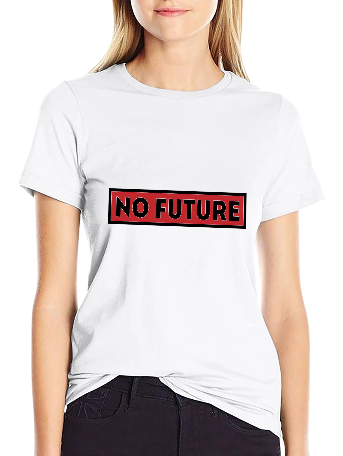 No Future Graphic Tee - Edgy Style