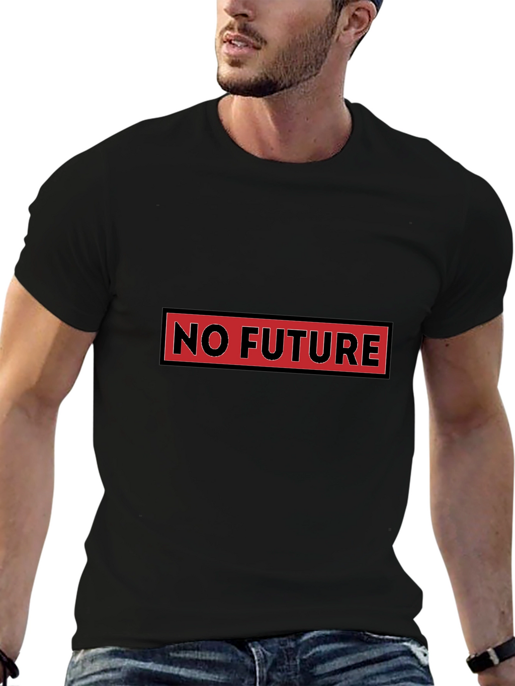 No Future Graphic Tee - Edgy Style