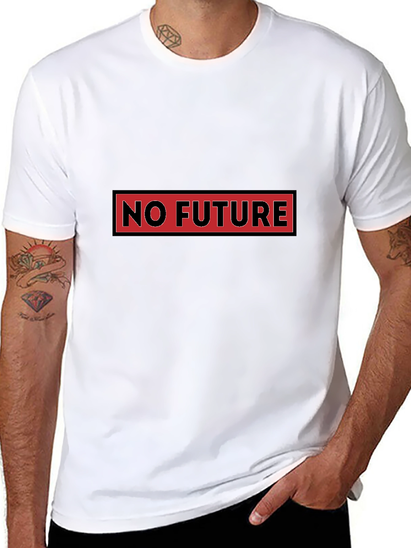 No Future Graphic Tee - Edgy Style