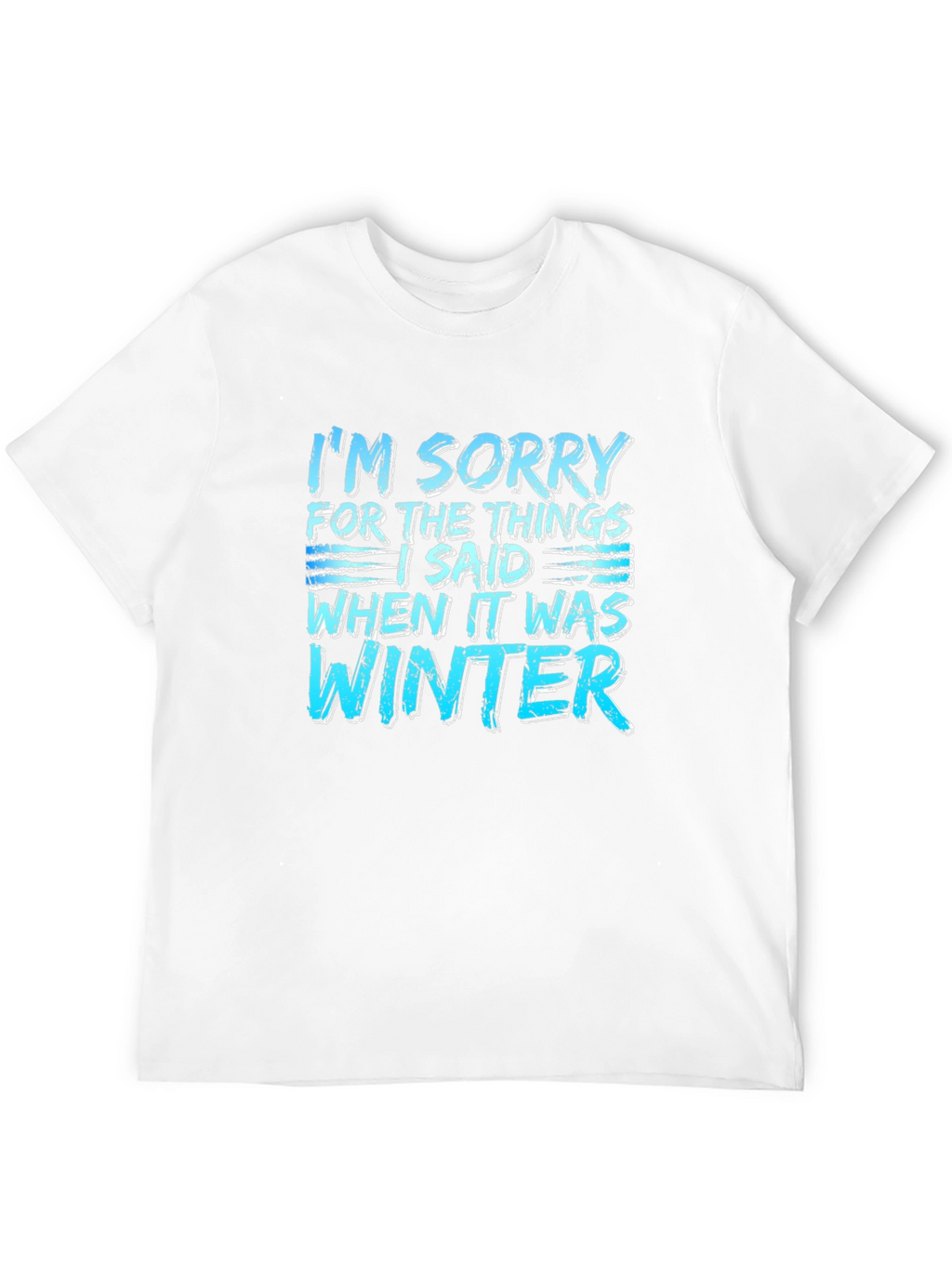 Funny Winter Apology T-Shirt