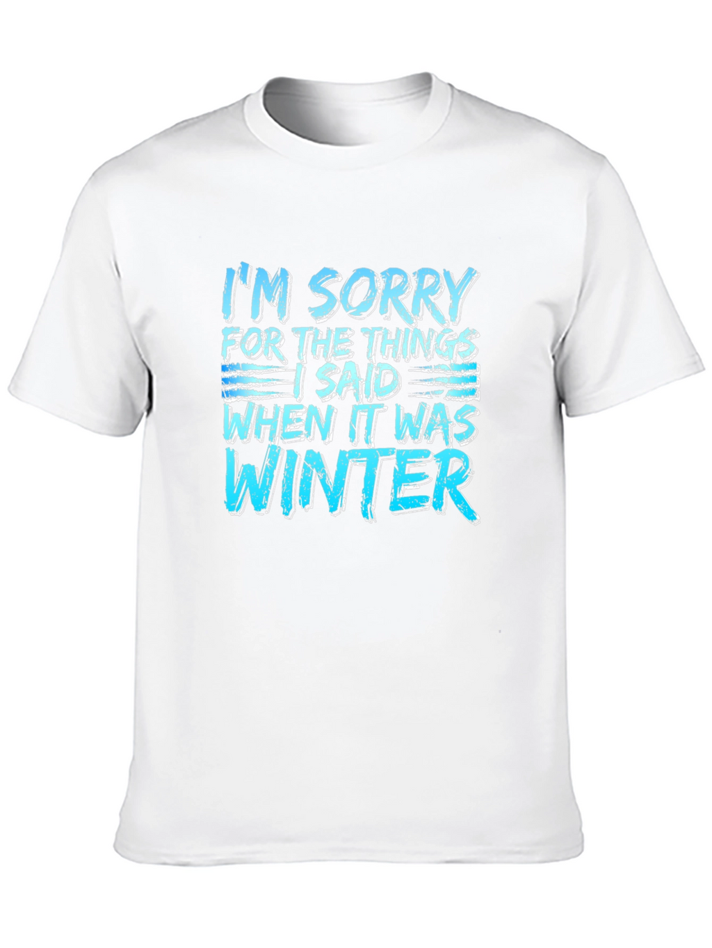 Funny Winter Apology T-Shirt
