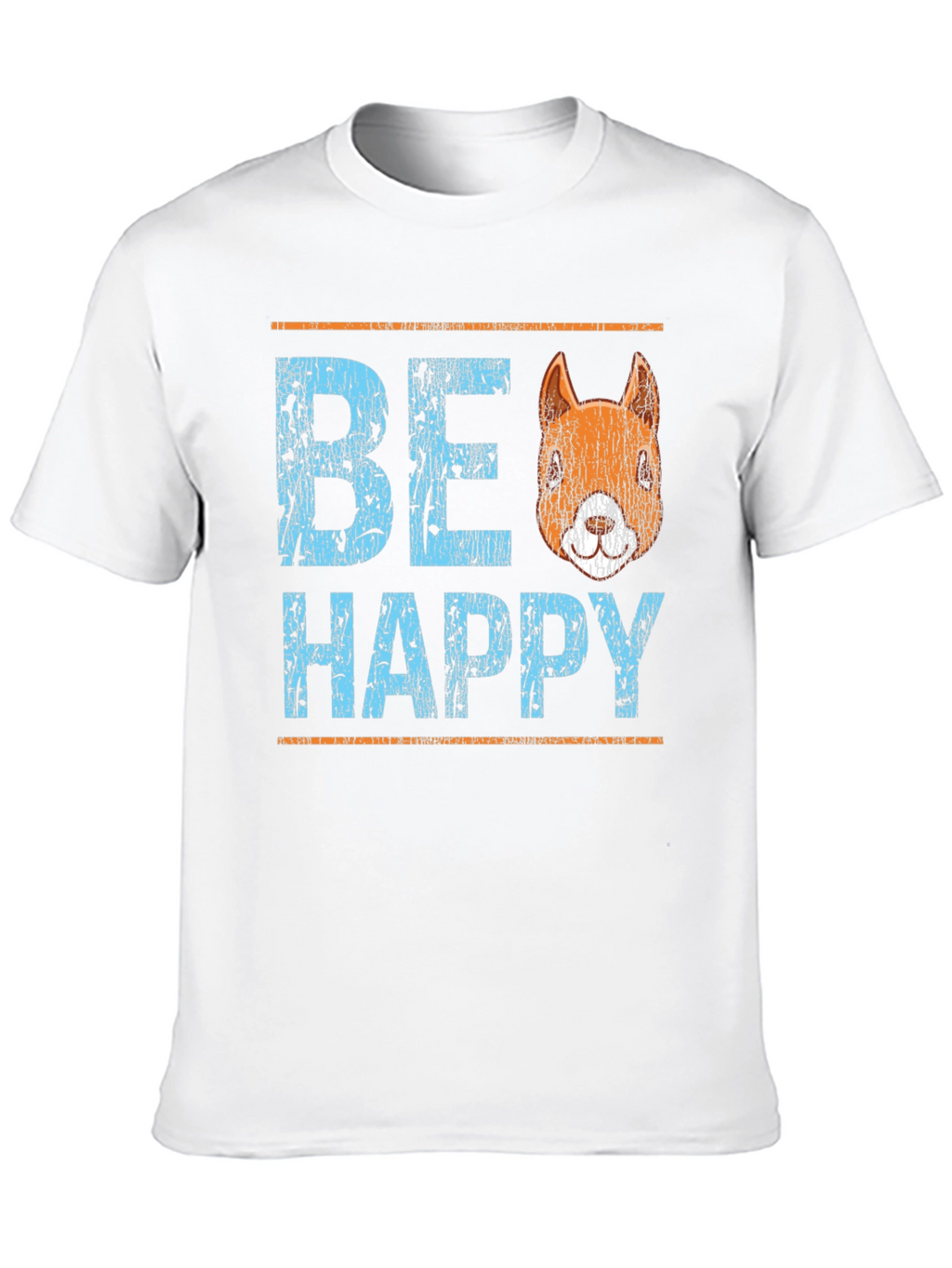 Be Happy Squirrel Graphic T-Shirt - Black