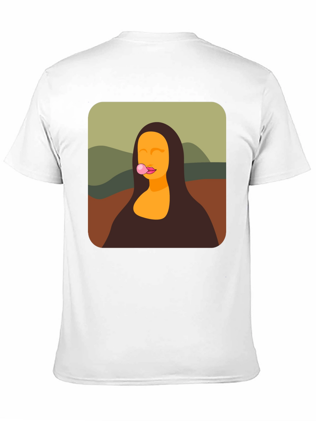 Mona Lisa Bubble Gum Black T-Shirt