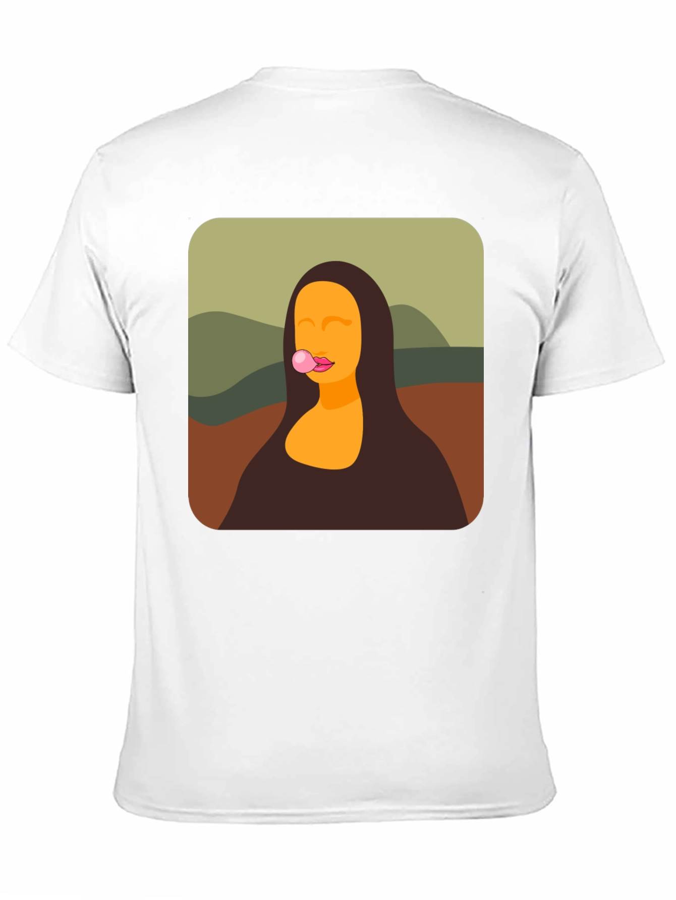 Mona Lisa Bubble Gum Black T-Shirt