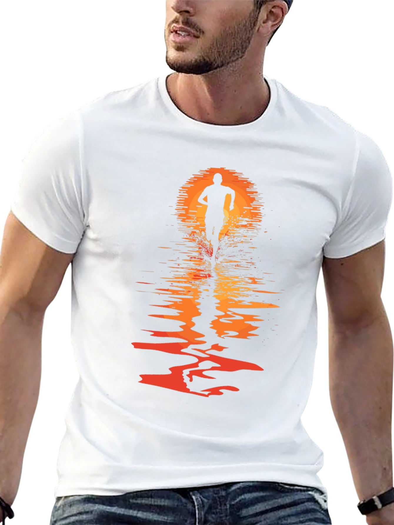 Sunset Runner Graphic T-Shirt