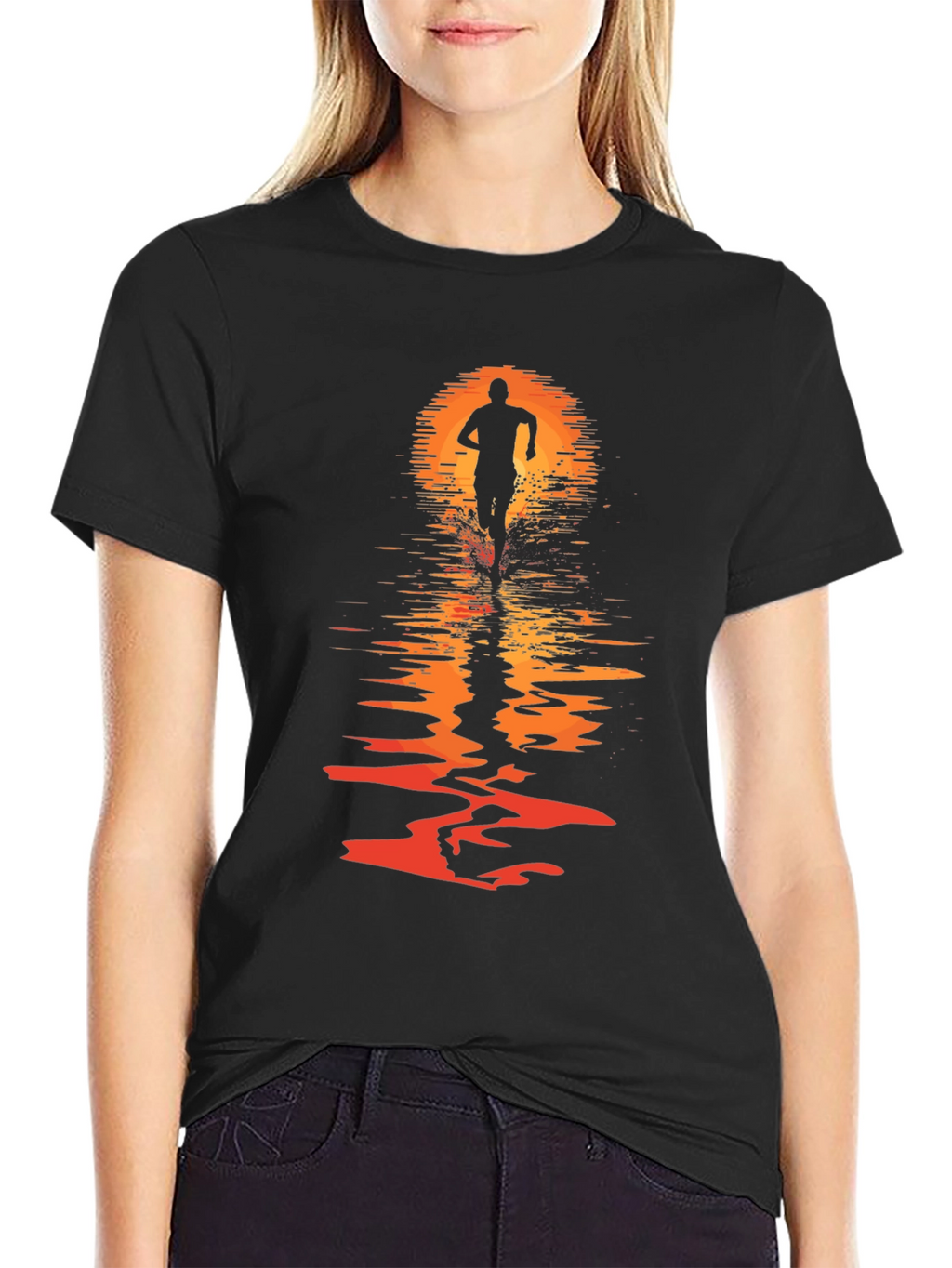 Sunset Runner Graphic T-Shirt