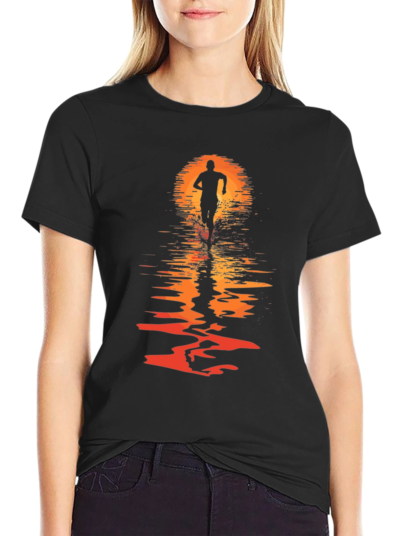 Sunset Runner Graphic T-Shirt