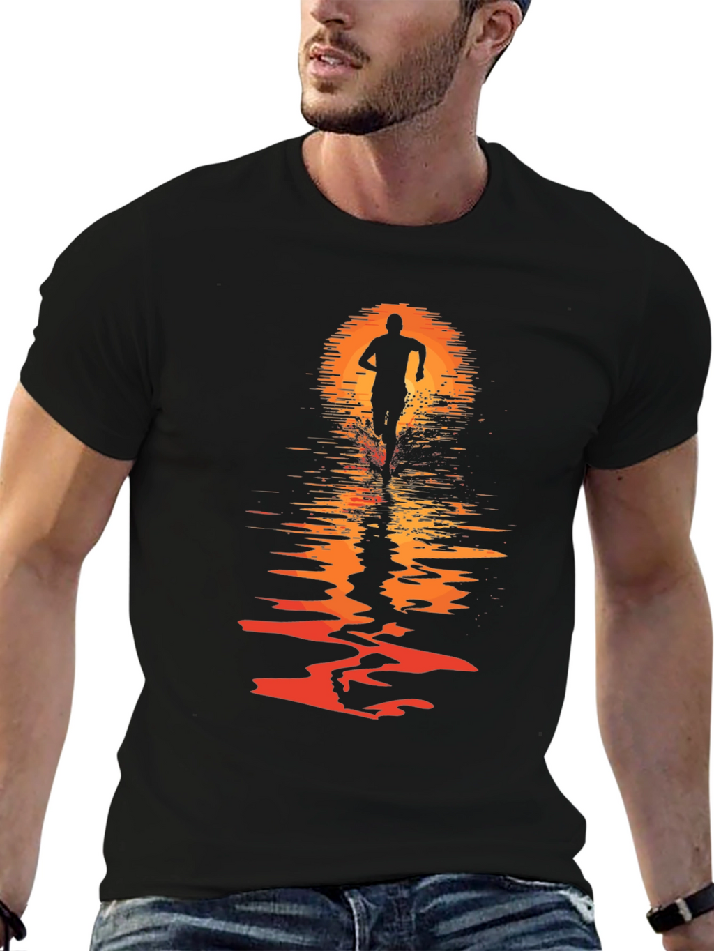 Sunset Runner Graphic T-Shirt