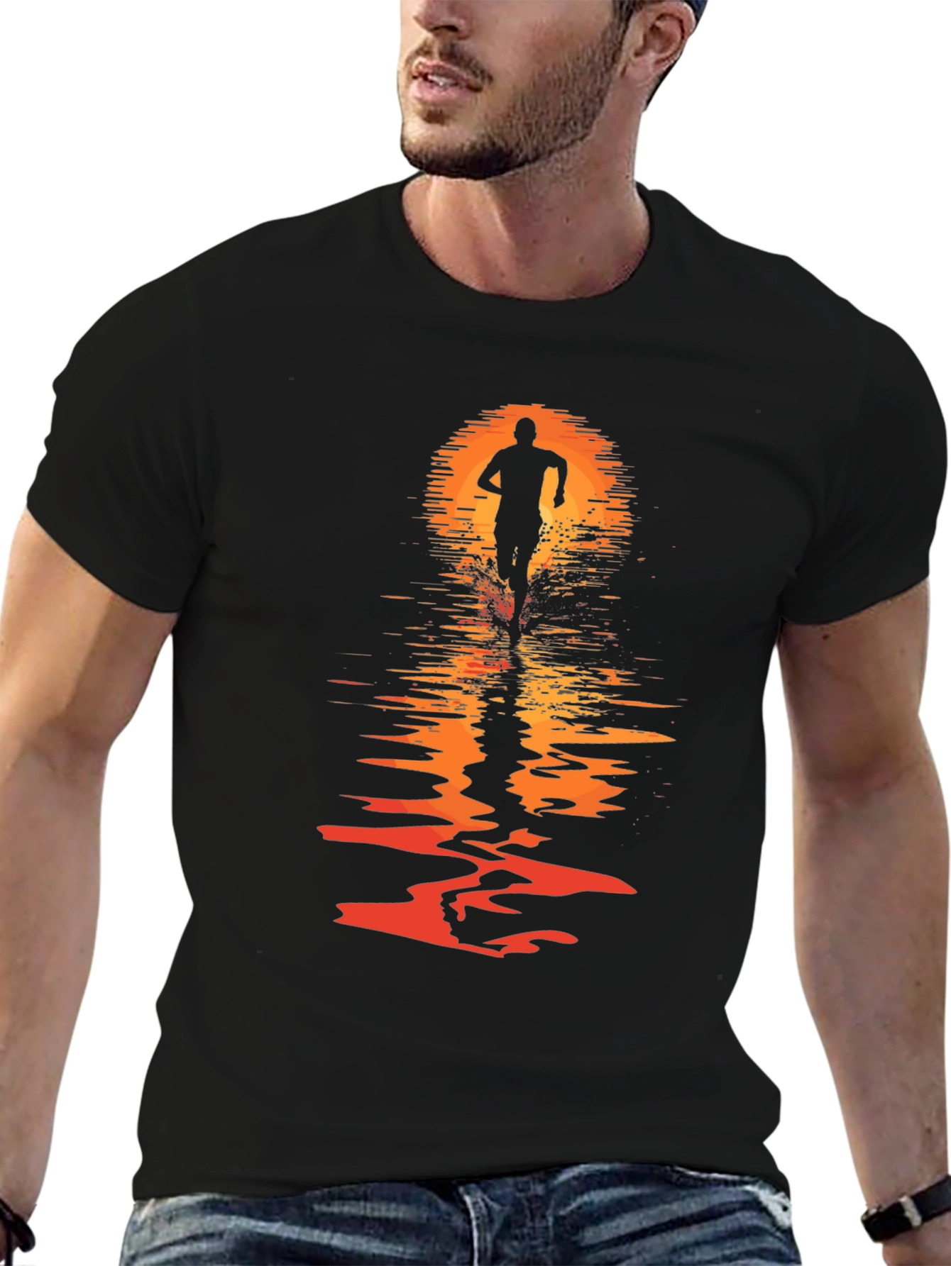 Sunset Runner Graphic T-Shirt