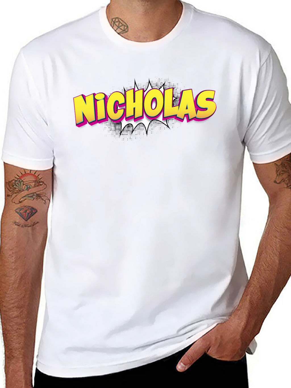 Nicholas Personalized Comic Style T-Shirt