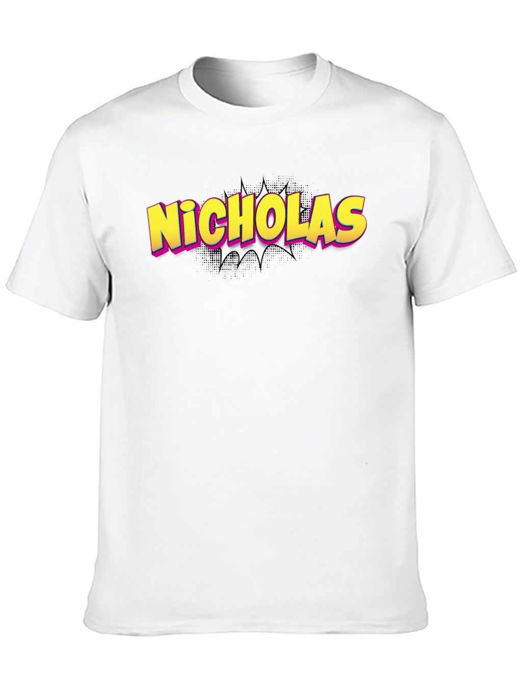Nicholas Personalized Comic Style T-Shirt
