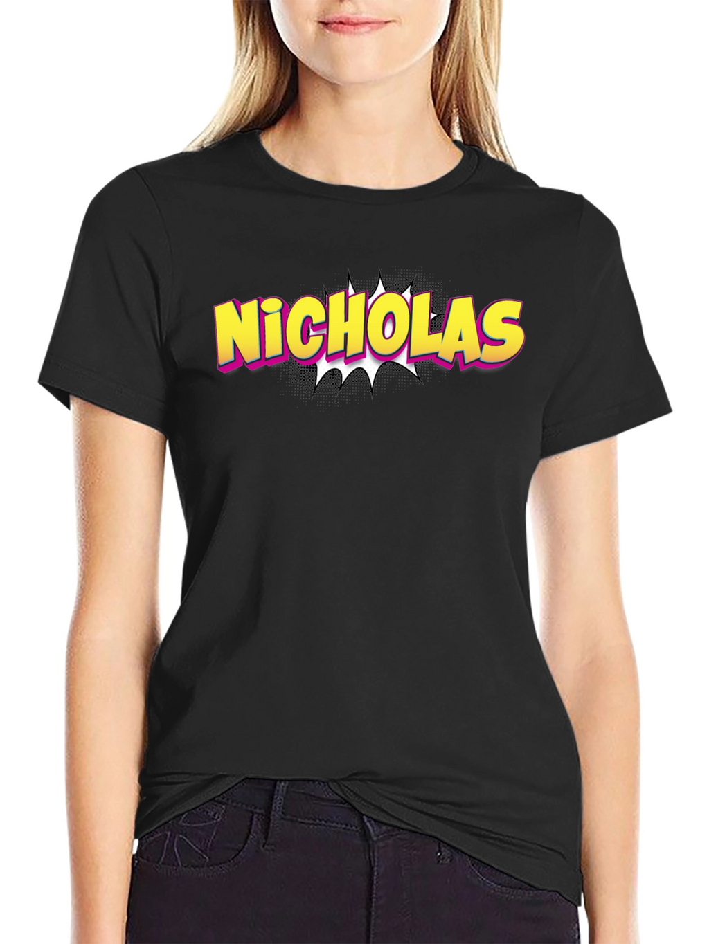 Nicholas Personalized Comic Style T-Shirt