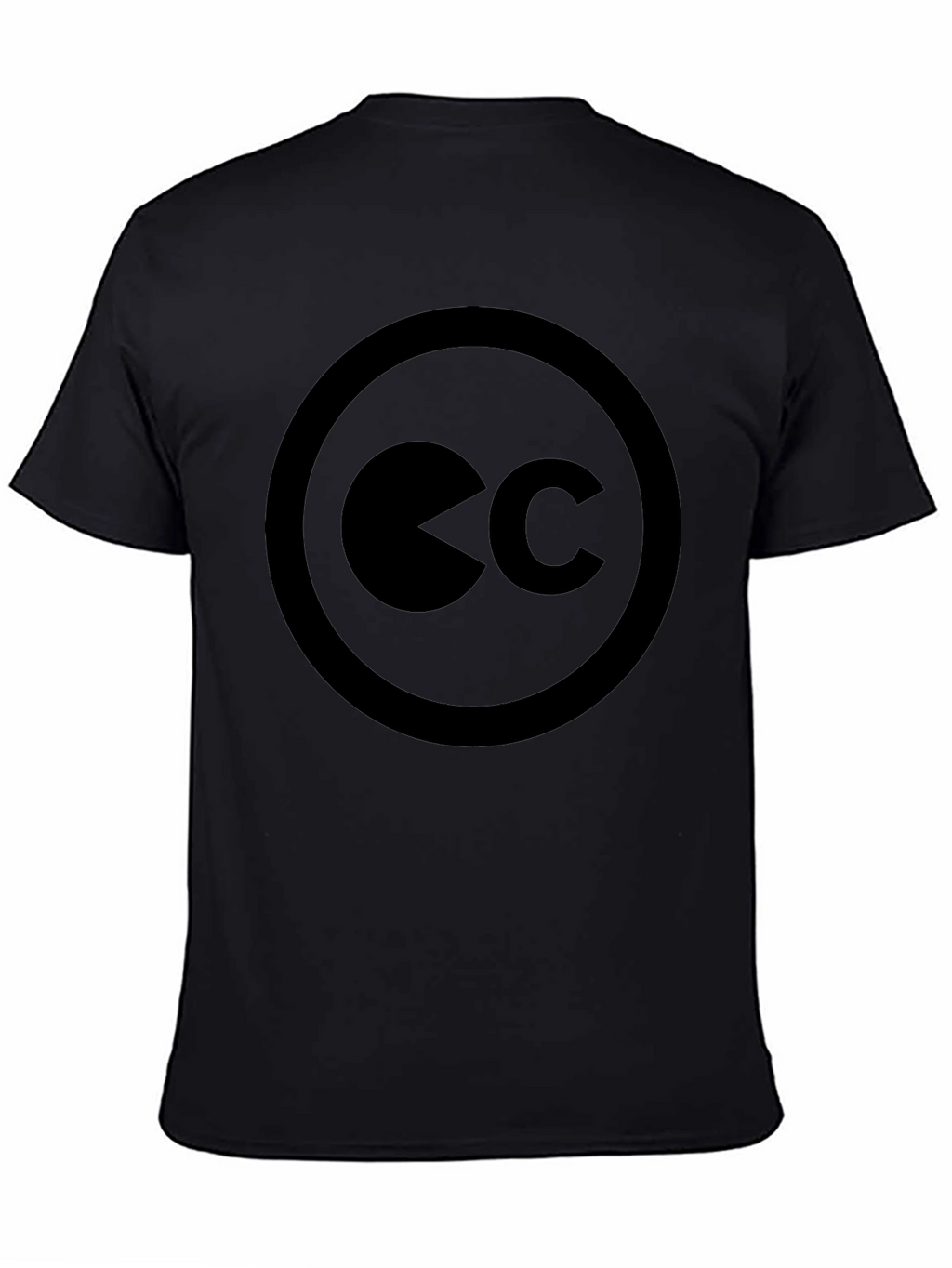 Creative Commons Black T-Shirt - Modern Design