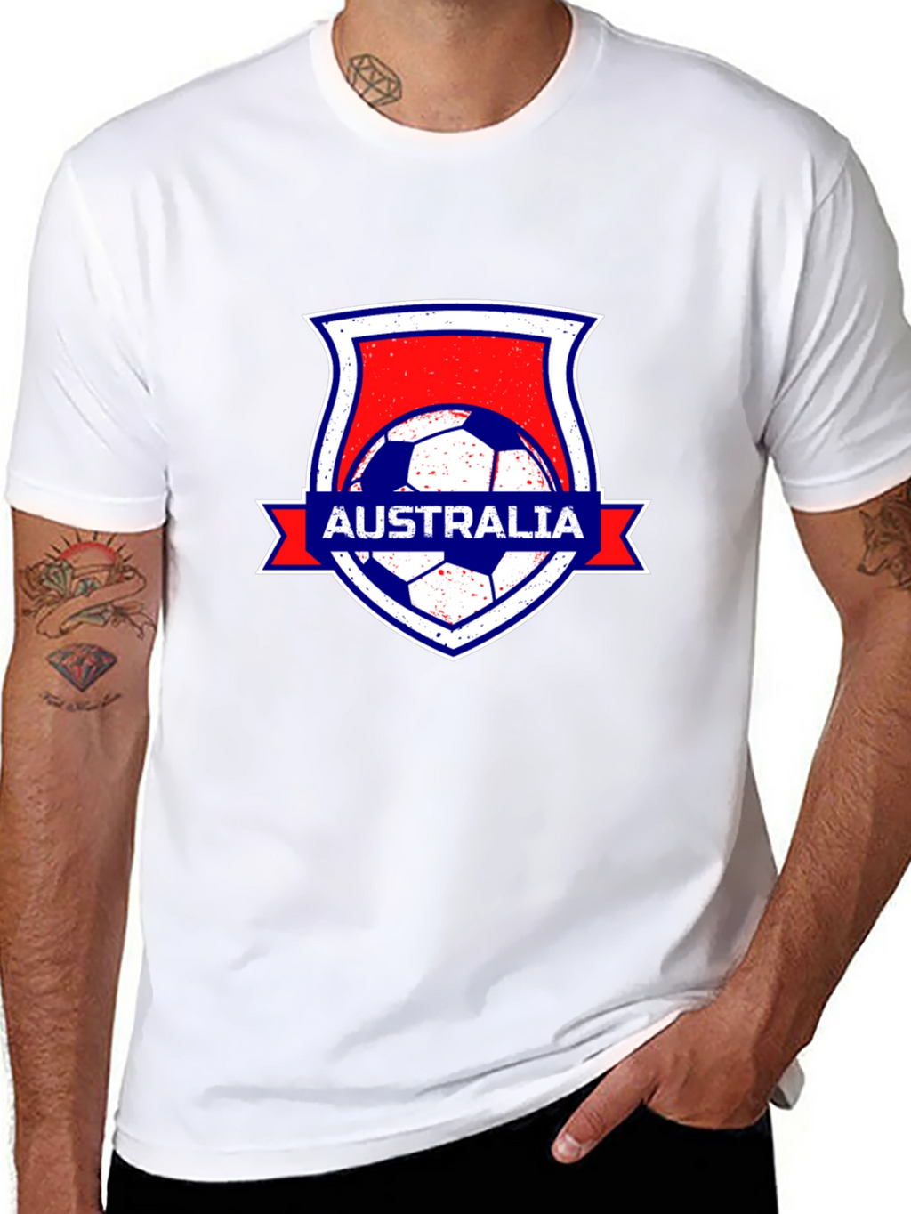 Australia Soccer Black T-Shirt