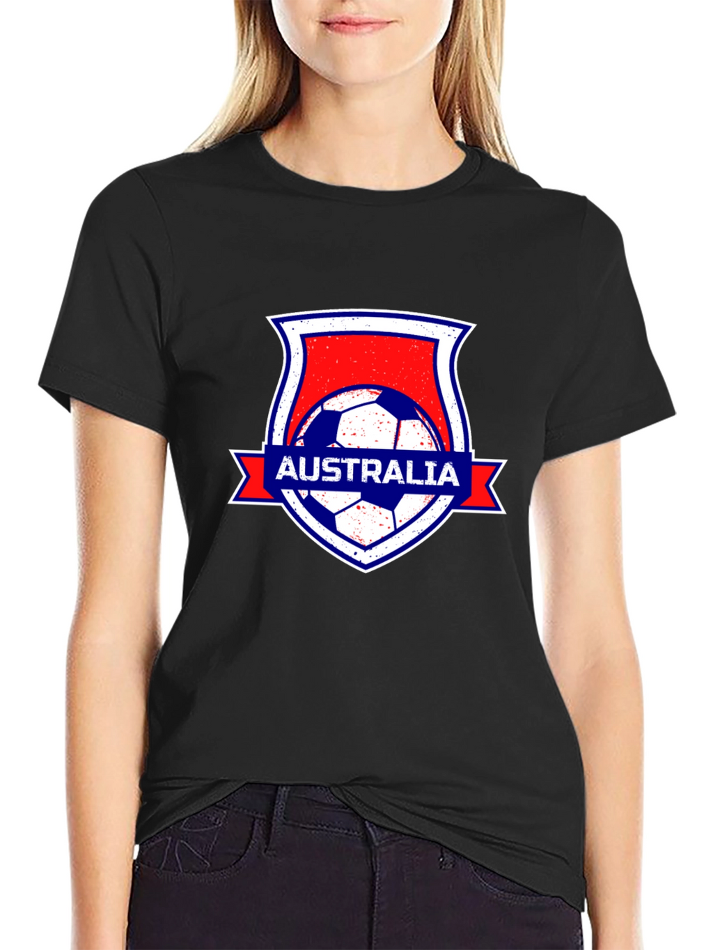 Australia Soccer Black T-Shirt