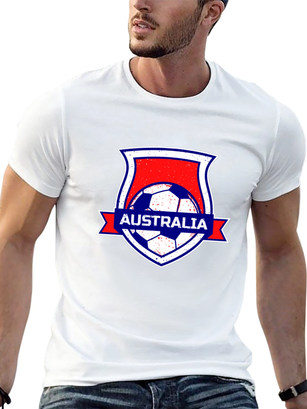 Australia Soccer Black T-Shirt