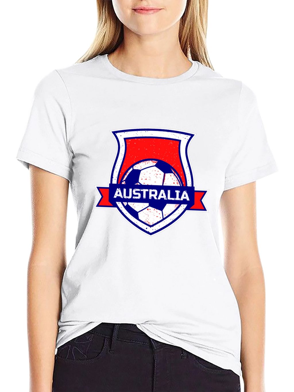 Australia Soccer Black T-Shirt