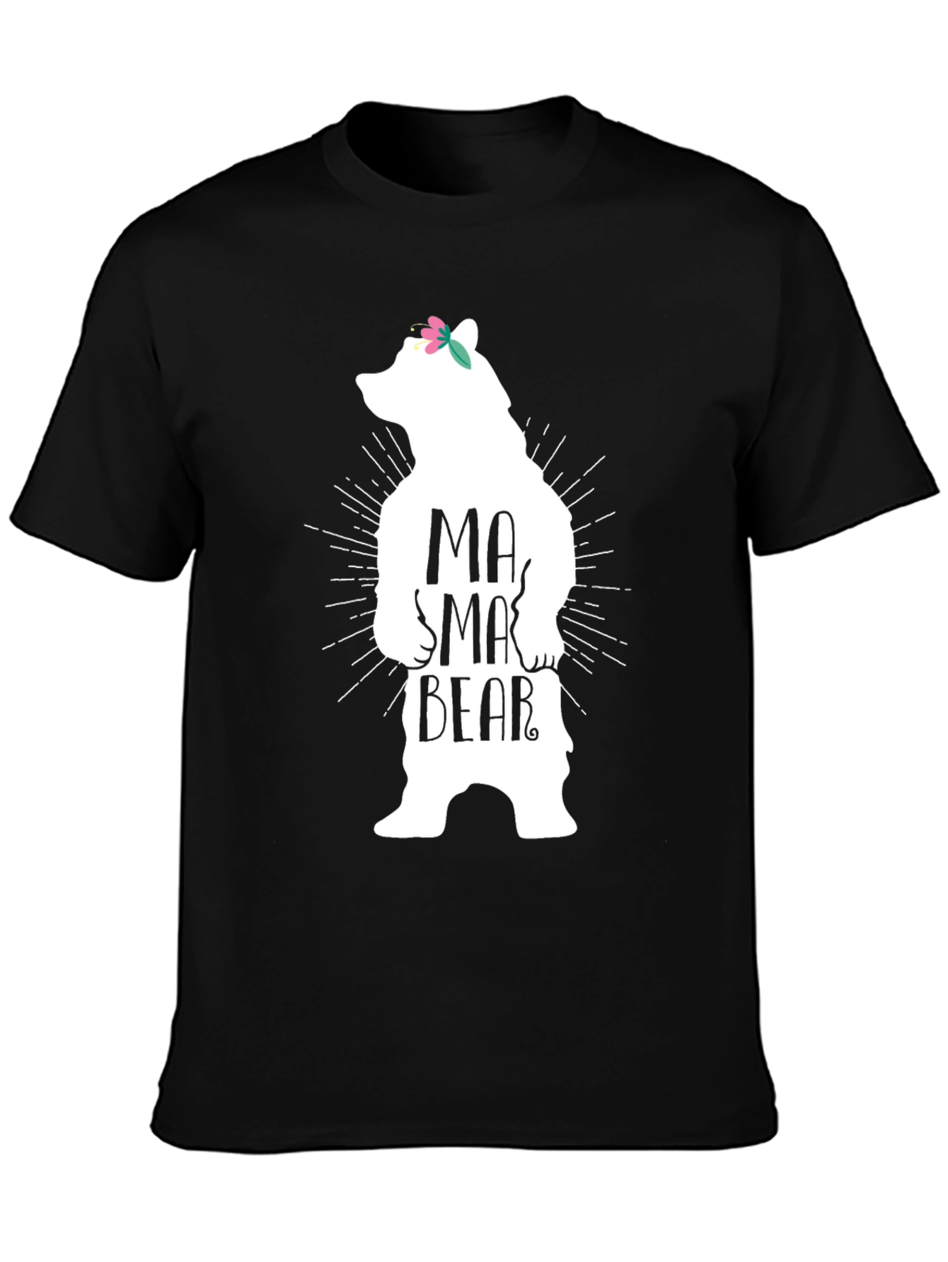Mama Bear Graphic T-Shirt - Cute Mom Tee