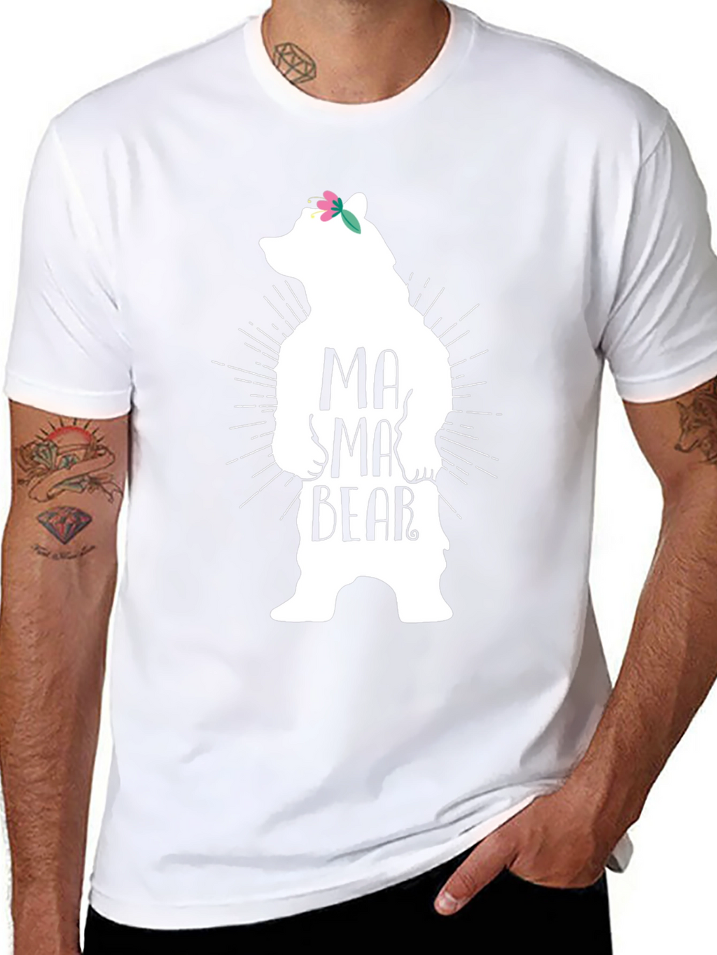 Mama Bear Graphic T-Shirt - Cute Mom Tee