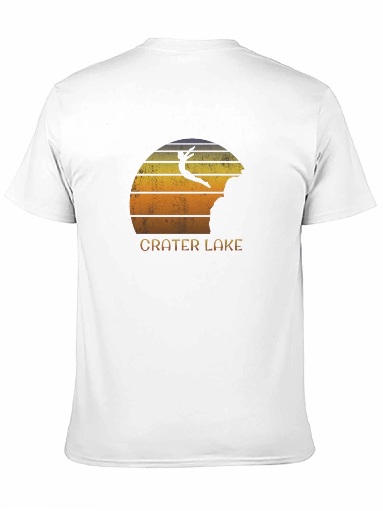 Crater Lake Jumper Black Graphic Tee