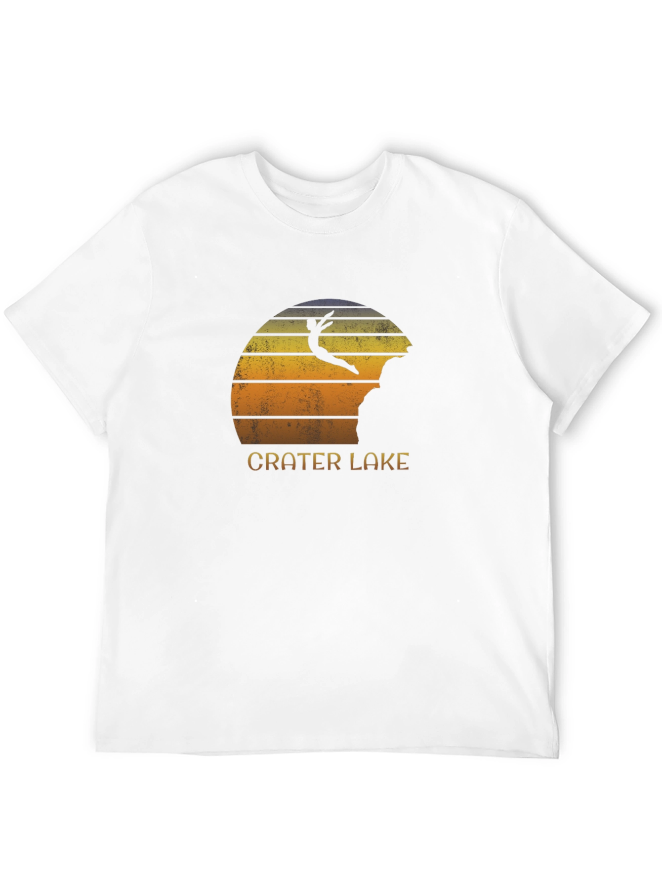 Crater Lake Jumper Black Graphic Tee