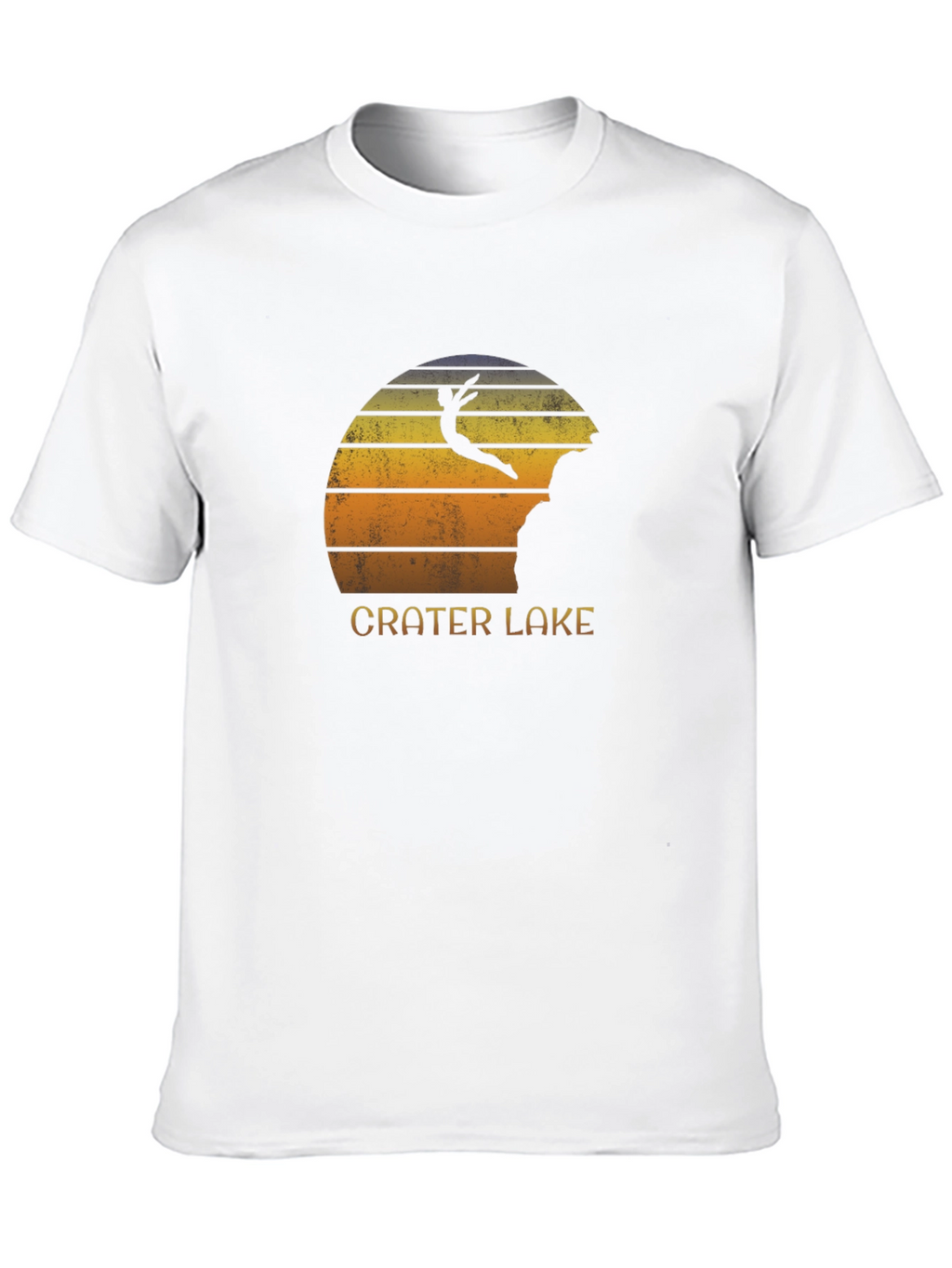 Crater Lake Jumper Black Graphic Tee