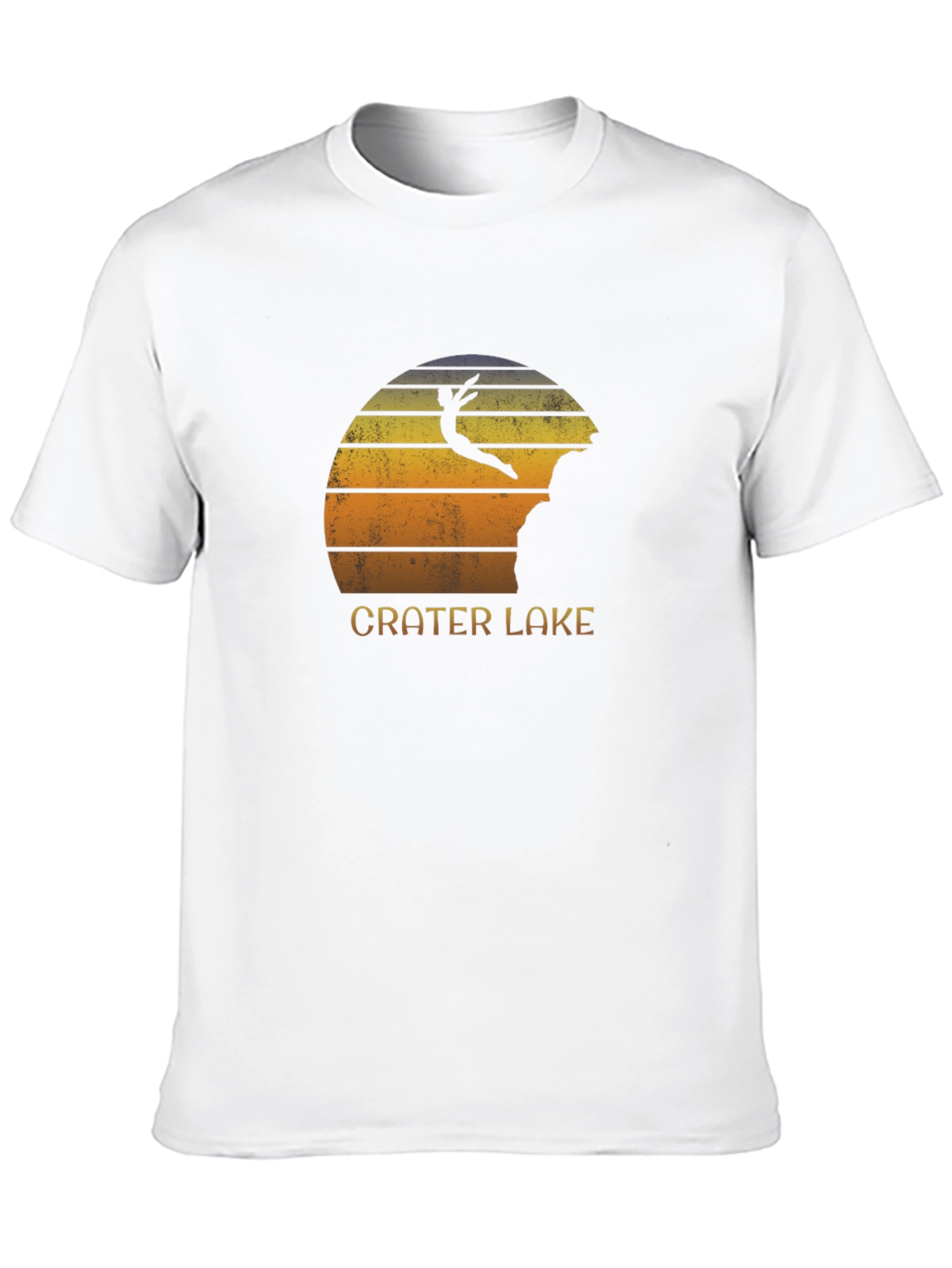 Crater Lake Jumper Black Graphic Tee