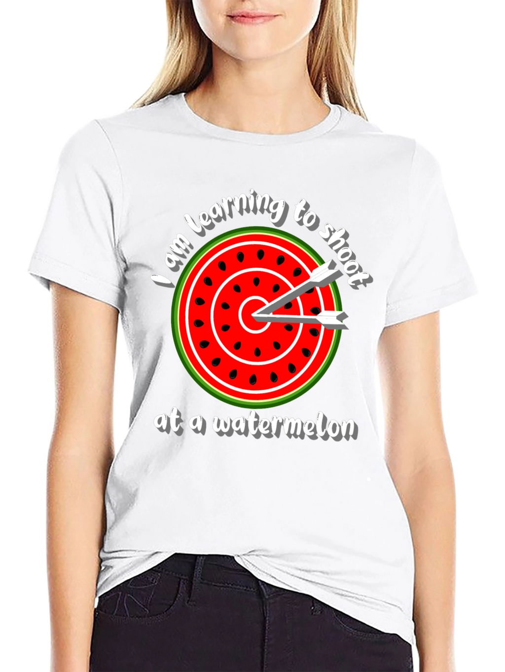 Watermelon Target T-Shirt - Learning to Shoot Tee
