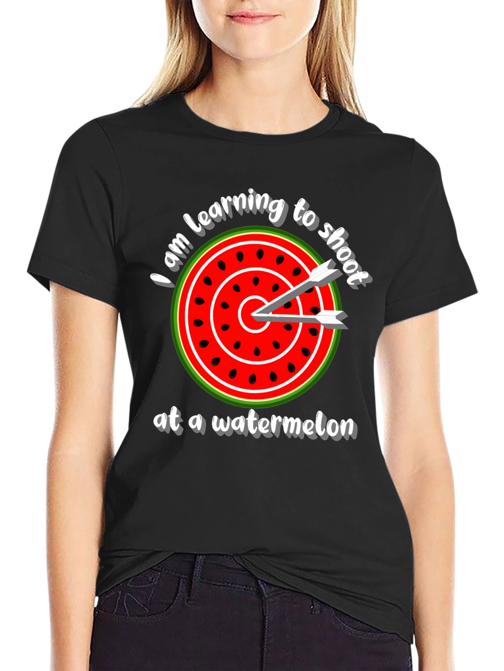 Watermelon Target T-Shirt - Learning to Shoot Tee