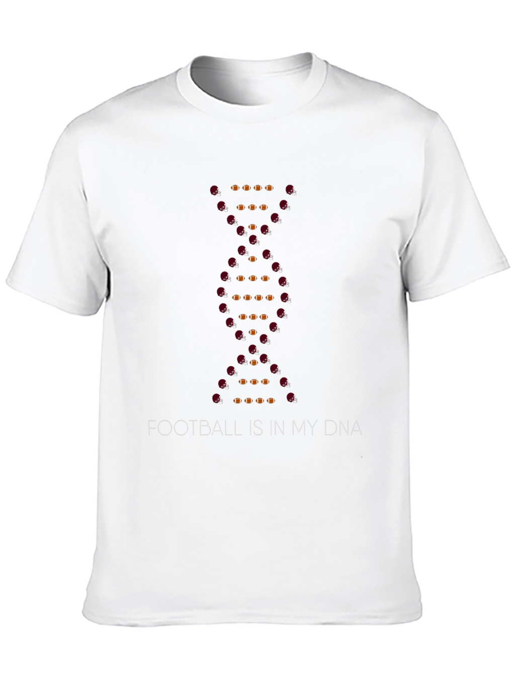 Football is in My DNA Black T-Shirt