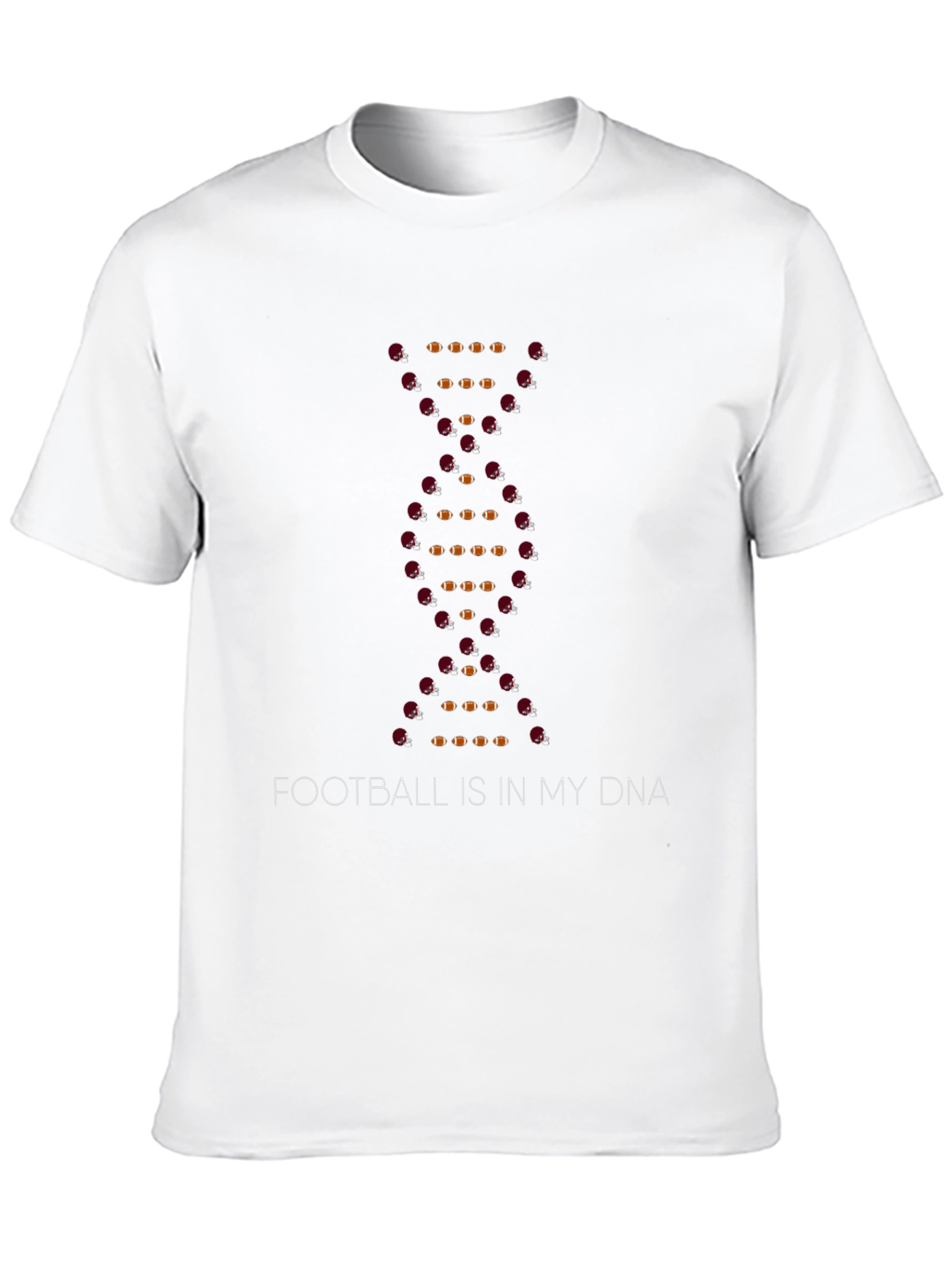 Football is in My DNA Black T-Shirt
