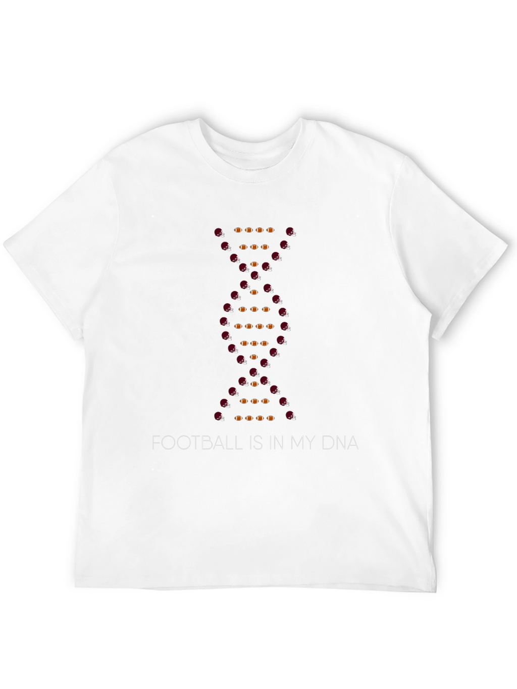 Football is in My DNA Black T-Shirt