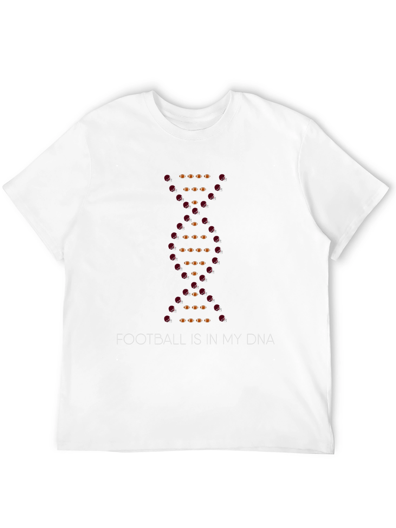 Football is in My DNA Black T-Shirt