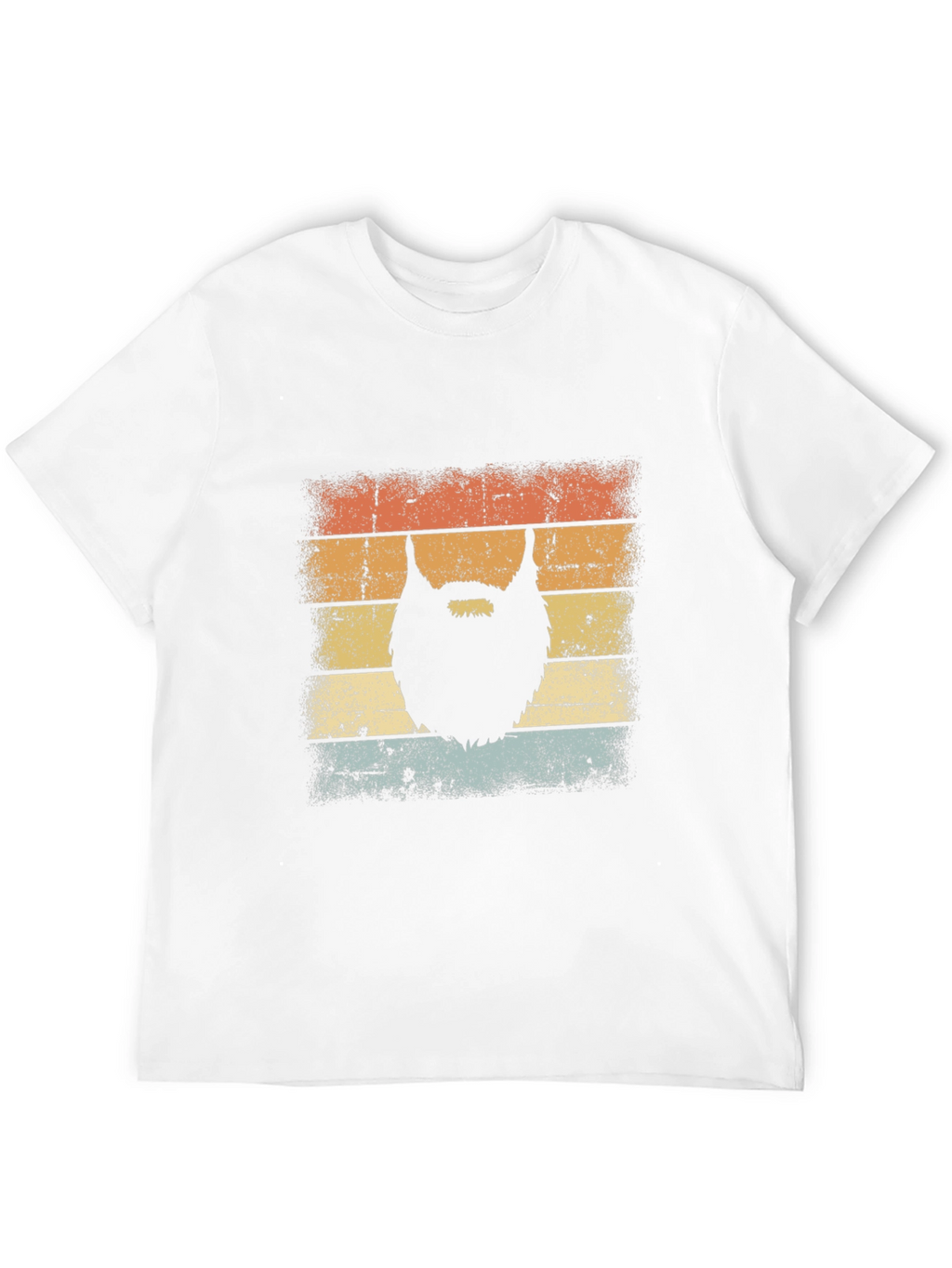 Retro Beard Graphic Tee - Black