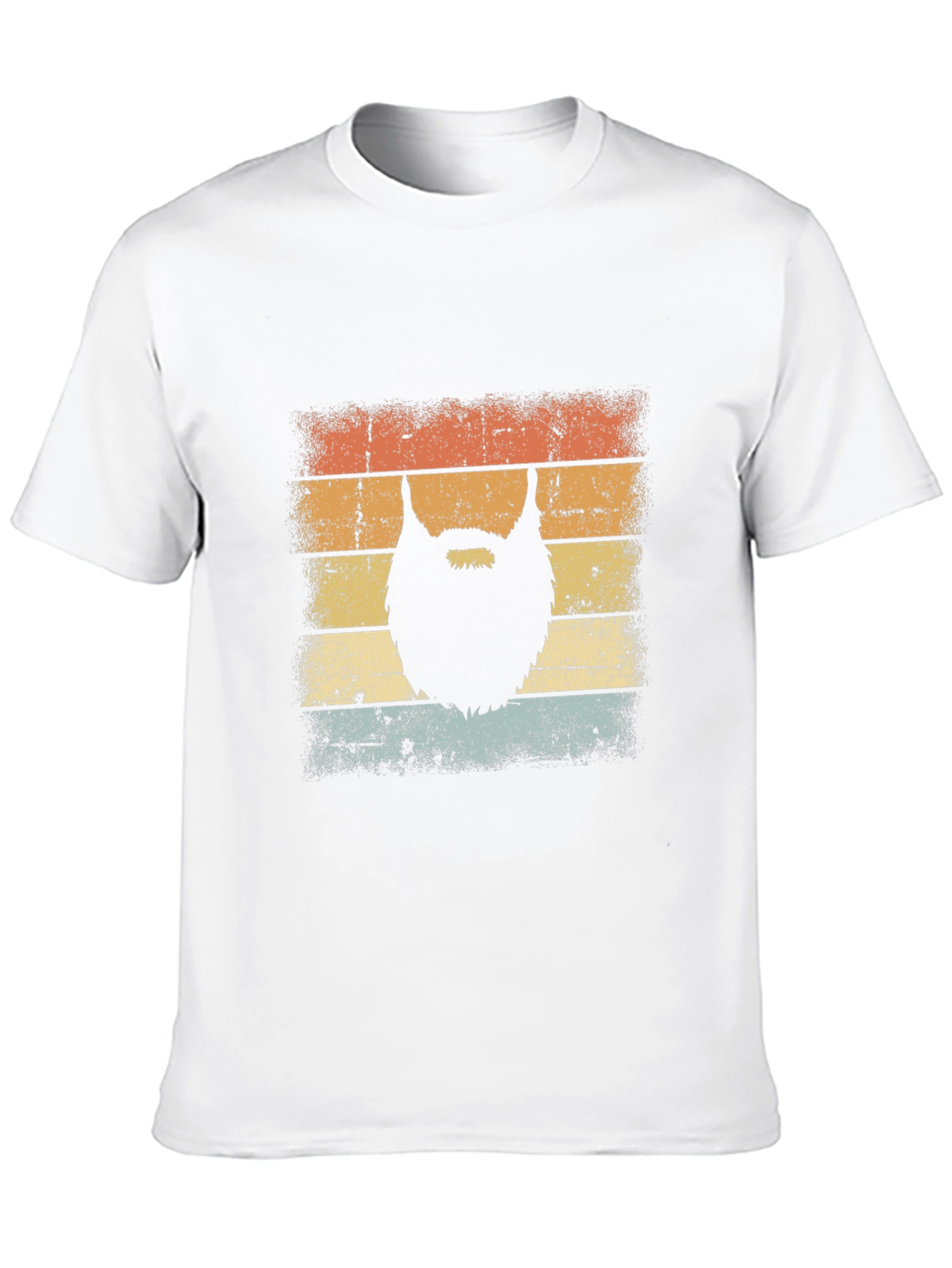 Retro Beard Graphic Tee - Black