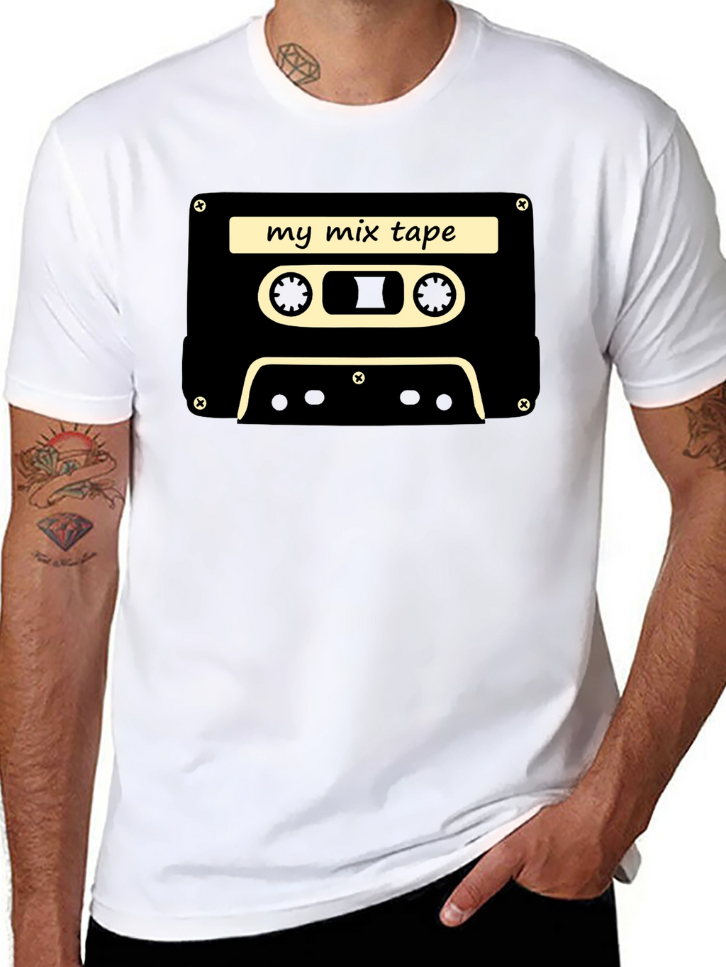 Retro Mixtape T-Shirt - Black Cassette Tee